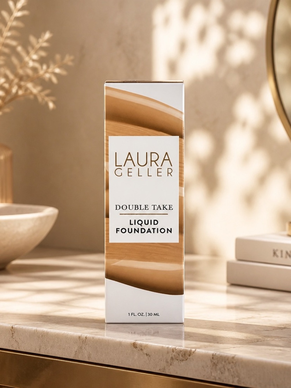 Laura Geller Double Take Liquid Foundation Medium 1 fl oz New
